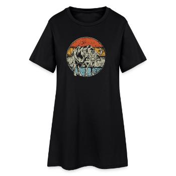 Millésime Buffalo - Robe T-shirt Femme - noir - Devant
