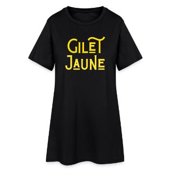 manifestation, crise financière - Robe T-shirt Femme - noir - Devant