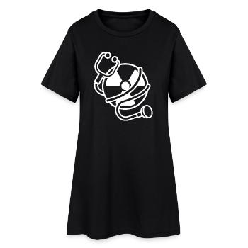 Logo Radiation Manip Radio Radiologist Radiology - Women’s T-Shirt Dress - black - Front