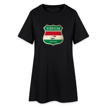 Design du drapeau hongrois de Debrecen - Robe T-shirt Femme - noir - Devant