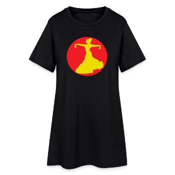 Danseuse de flamenco d’Andalousie - Robe T-shirt Femme - noir - Devant