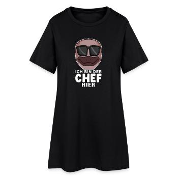 Cool Schnabeltier Chef Spruch - Frauen T-Shirt-Kleid - Schwarz - Vorne