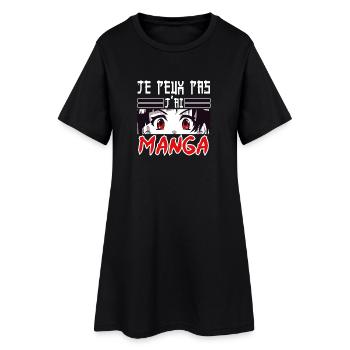 manga japonais - otaku japon desin animé héros - Robe T-shirt Femme - noir - Devant