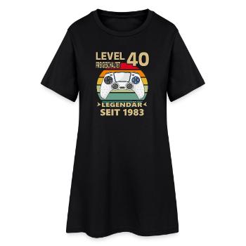 1983 Jahrgang 40 Jahre Geburtstag - Frauen T-Shirt-Kleid - Schwarz - Vorne