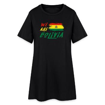 Nous sommes la Bolivie - Robe T-shirt Femme - noir - Devant