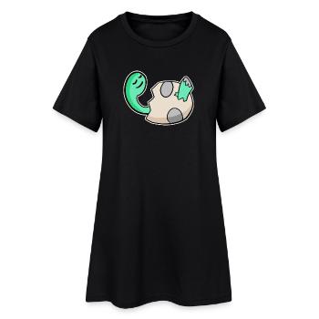 Dino Baby Motif - Robe T-shirt Femme - noir - Devant