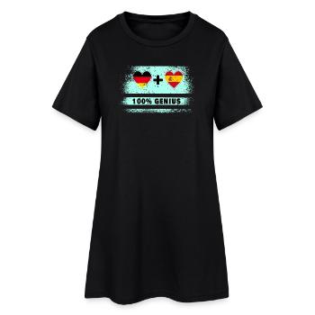 L’Espagne et l’Allemagne font preuve de génie à 100% - Robe T-shirt Femme - noir - Devant