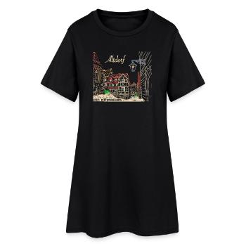 Altdorf près de Nuremberg, colombage, Bavière - Robe T-shirt Femme - noir - Devant