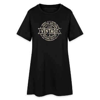 2021 Anniversaire Naissance Année de naissance millésime - Robe T-shirt Femme - noir - Devant