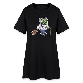 Retrogaming Funny Video Games Portable Humor Gamer - Women’s T-Shirt Dress - black - Front