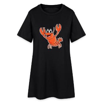 Hummer Kinder Motiv - Frauen T-Shirt-Kleid - Schwarz - Vorne
