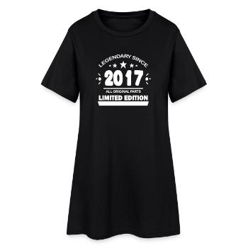 2017 - Women’s T-Shirt Dress - black - Front