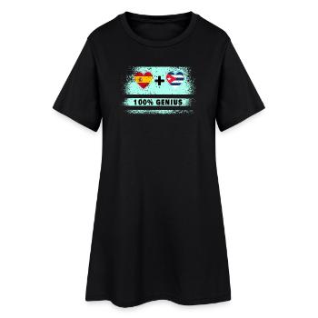 L’Espagne et Cuba font preuve de génie à 100% - Robe T-shirt Femme - noir - Devant
