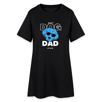 Meilleur Papa Chien Bleu - Robe T-shirt Femme - noir - Devant