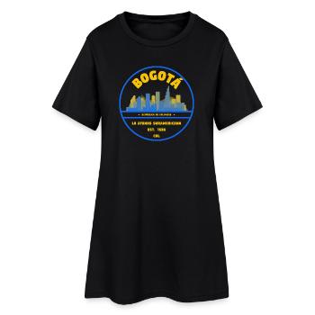 Emblème de la Skyline de Bogotá - Robe T-shirt Femme - noir - Devant