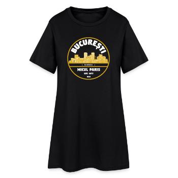 Insigne Micul Paris de Bucarest - Robe T-shirt Femme - noir - Devant