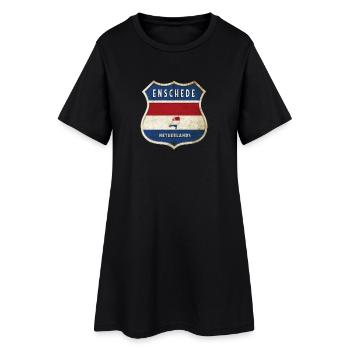 Design des armoiries d'Enschede, Pays-Bas - Robe T-shirt Femme - noir - Devant