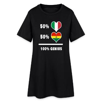 La Bolivie et l’Italie font preuve de génie à 100% - Robe T-shirt Femme - noir - Devant