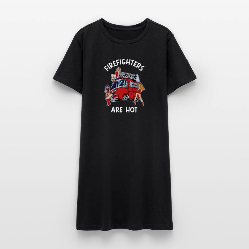 Volunteer Fire Brigade Statement Fire Engine Women’s T-Shirt Dress