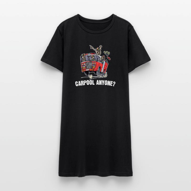 Fire Protection Fire Engine Fire Brigade Statement Women’s T-Shirt Dress