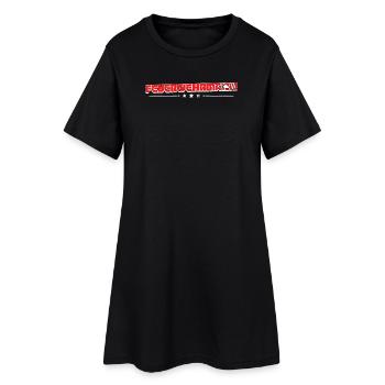 Feuerwehrmann Statement Brandschutz Feuerwehr - Frauen T-Shirt-Kleid - Schwarz - Vorne
