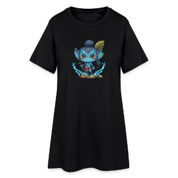 Avatar Der Weg des Wassers, niedlicher Charakter, Navi - Frauen T-Shirt-Kleid - Schwarz - Vorne