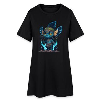 Avatar Der Weg des Wassers, niedlicher Charakter, Navi - Frauen T-Shirt-Kleid - Schwarz - Vorne