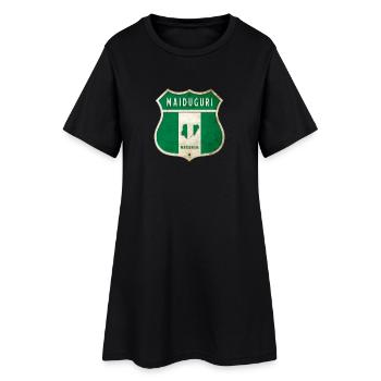 Design du drapeau de Maiduguri, Nigeria - Robe T-shirt Femme - noir - Devant