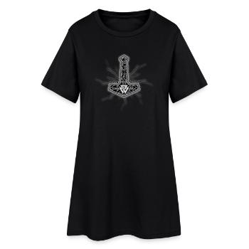 Mjölnir3 - Robe T-shirt Femme - noir - Devant