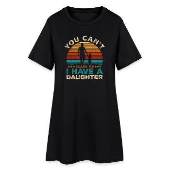 Fille Défenseur Coucher de soleil - Robe T-shirt Femme - noir - Devant
