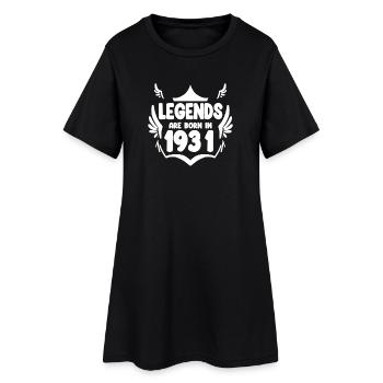 1931 - Jahrgang 1931 - Baujahr 1931 Spruch - Frauen T-Shirt-Kleid - Schwarz - Vorne