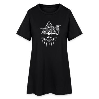 Oeil d’Horus Œil d’Horus - Robe T-shirt Femme - noir - Devant