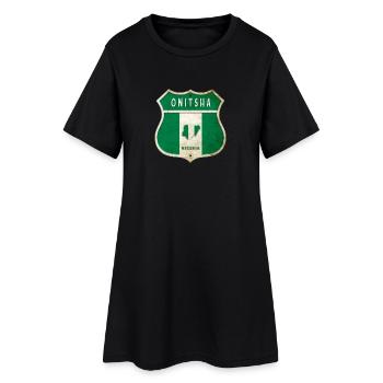 Design du drapeau d'Onitsha Nigeria - Robe T-shirt Femme - noir - Devant
