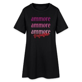 t-shirt Napoli amour amour Saint-Valentin - Robe T-shirt Femme - noir - Devant