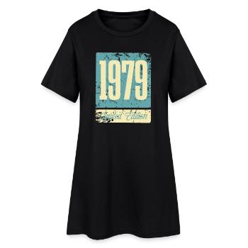 1979 Anniversaire de naissance Année de naissance - Robe T-shirt Femme - noir - Devant