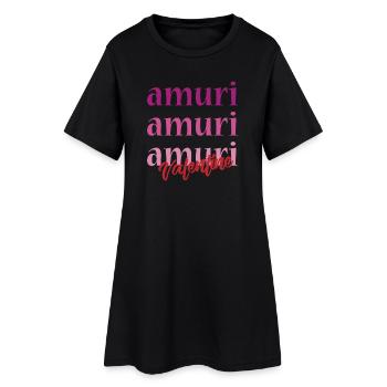 T-shirt Amuri Sicilien Amour Saint-Valentin - Robe T-shirt Femme - noir - Devant
