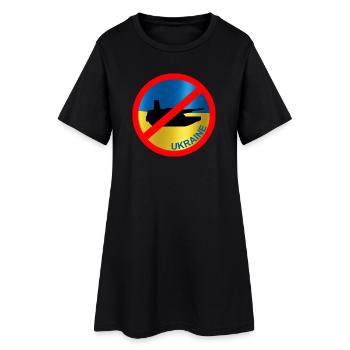 Ukraine Flag Paix - Robe T-shirt Femme - noir - Devant