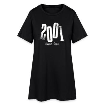 2001 Year of birth Year born - Women’s T-Shirt Dress - black - Front