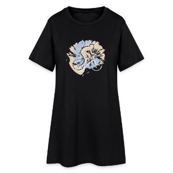 Dein Sport, dein Style! Radfahren im coolen Outfit - Frauen T-Shirt-Kleid - Schwarz - Vorne