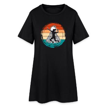 Badminton - Robe T-shirt Femme - noir - Devant