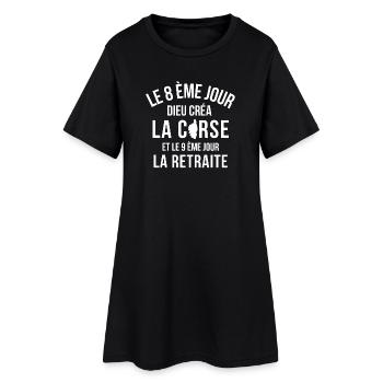 Corse, je suis Corse, j'aime la Corse - Robe T-shirt Femme - noir - Devant