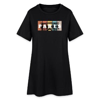 Grille du Pop Art de Paris - Robe T-shirt Femme - noir - Devant