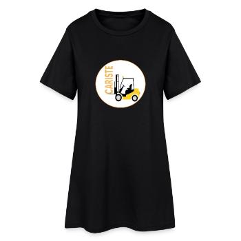 cariste - Robe T-shirt Femme - noir - Devant