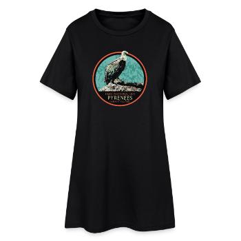 Vautour dans le Parc National des Pyrénées - Robe T-shirt Femme - noir - Devant