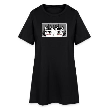 Pop Culture Geek Comic Anime Cosplay Manga Japan - Women’s T-Shirt Dress - black - Front