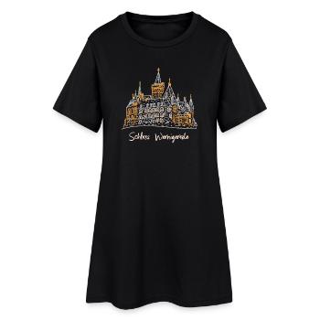 Schloss Wernigerode, Höhenburg, Deutschland - Frauen T-Shirt-Kleid - Schwarz - Vorne