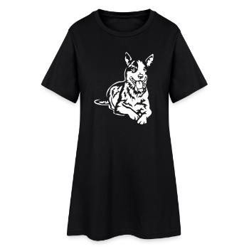 Bouvier australien « Black Edition » - Robe T-shirt Femme - noir - Devant