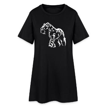 Kerry Blue Terrier « Édition Noire » - Robe T-shirt Femme - noir - Devant