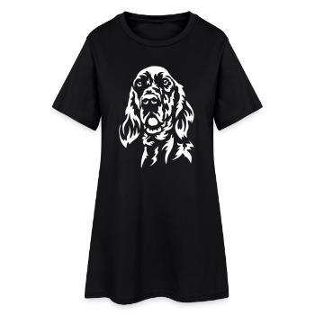 Chef de setter anglais « Black Edition » - Robe T-shirt Femme - noir - Devant