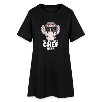 Cool Affe Chef Spruch Sonnenbrille - Frauen T-Shirt-Kleid - Schwarz - Vorne
